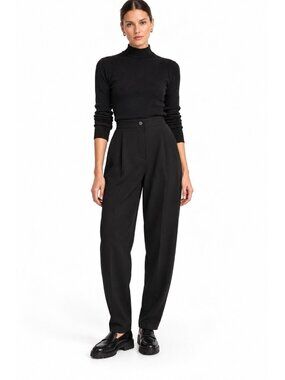 vintage 90s MARY MCFADDEN black pants trousers L XL designer downtown girl retro